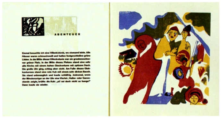 Double Spread From Kandinsky'S Book Sounds 1913